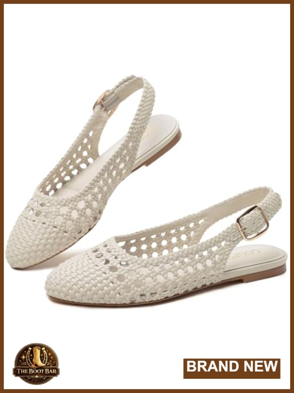 Woven Ballet Flats Mary Jane Shoes Women Dressy Round Toe
